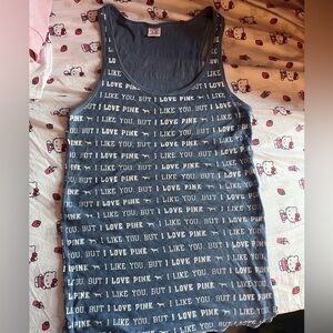 Property of pink tank top Y2K